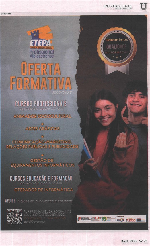 31 05 2022 Ensino Magazine Oferta Formativa V2