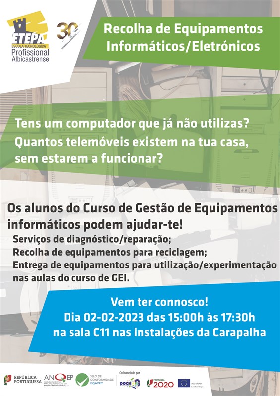 Cartaz Recolha Equipamentos Eletronicos Site