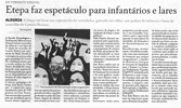 Destaque - ETEPA faz espetáculo para infantários e lares