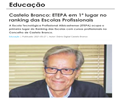 Destaque - Castelo Branco: ETEPA em 1º lugar no ranking das Escolas Profissionais-DG