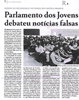 Destaque - Sessão do Secundário decorreu em Castelo Branco-Parlamento dos Jovens debateu notícias falsas